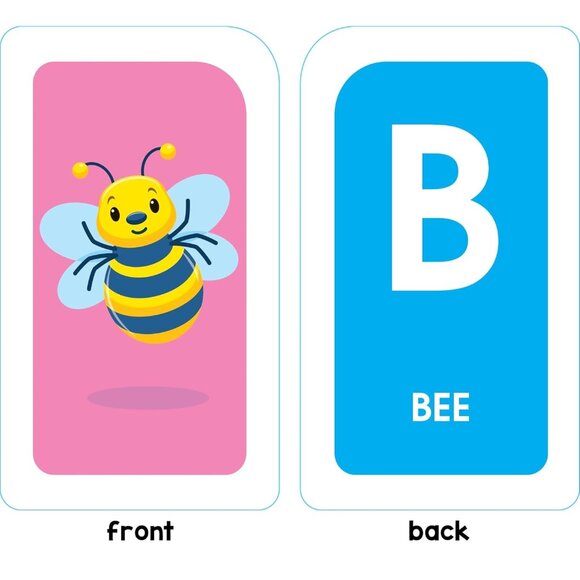 School Zone Alphabet Flash Cards Ages 3+ Preschool Letter & Word Learning - Picture 4 of 7